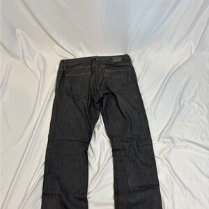 Levi's Black Straight Denim Jeans Timeless Style